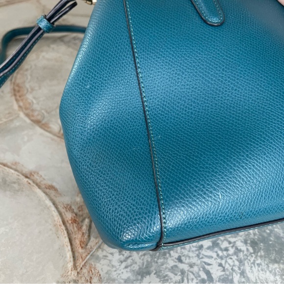 COACH SMALL CHRISTIE CARRYALL IN CROSSGRAIN LEATHER F36637 - Picture 10 of 14